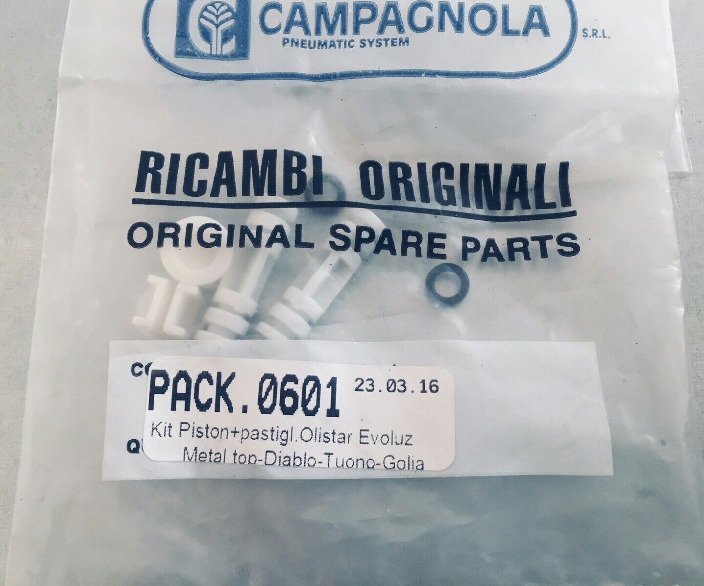 KIT PISTONCINI + PASTIGLIE PER ABBACCHIATORE CAMPAGNOLA PACK.0601