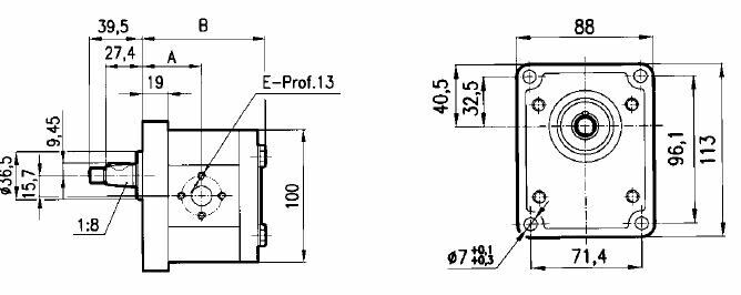 POMPA IDRAULICA ALLUMINIO GRUPPO 2 SX