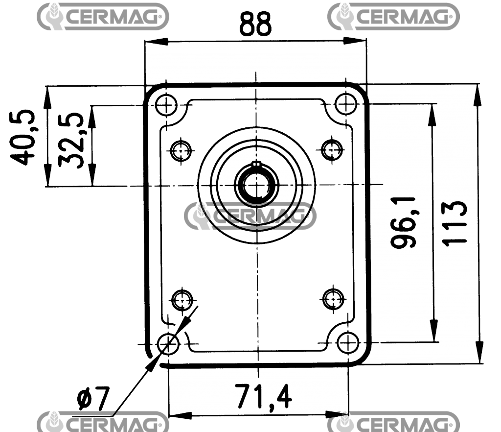 POMPE AD INGRANAGGI GRUPPO 2 - PER TRATTORI FIAT - ALBERO CONICO - 11,4 cm3, des