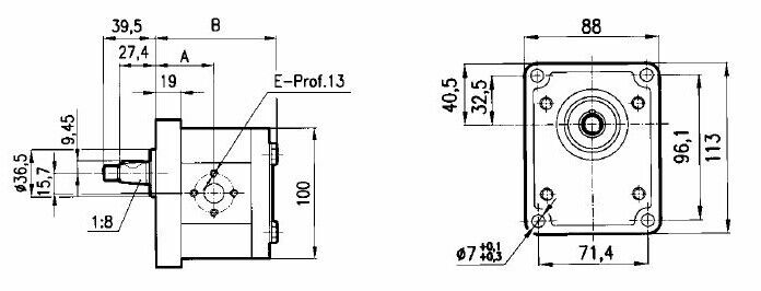 POMPA IDRAULICA IN ALLUMINIO GRUPPO 2 DESTRA 80965