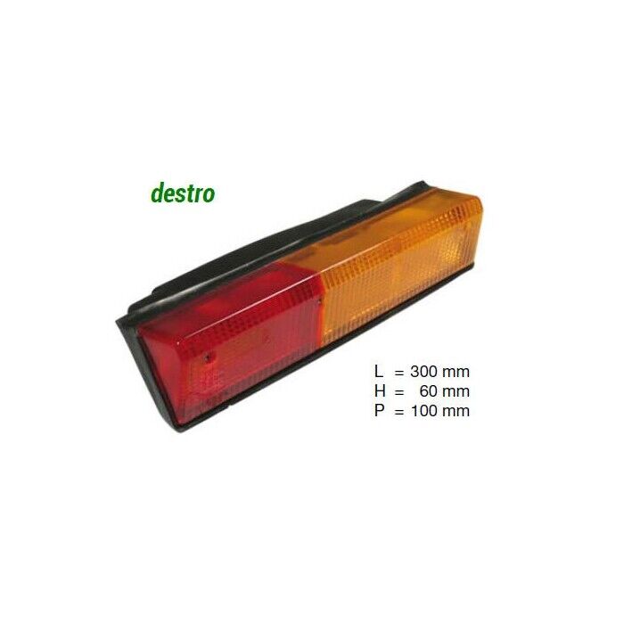 FANALE POSTERIORE COBO rettangolare tipo Fiat lungo - Same - DESTRO