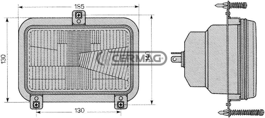 5165824 FANALE ANTERIORE A 2 LUCI PER TRATTORI FIAT