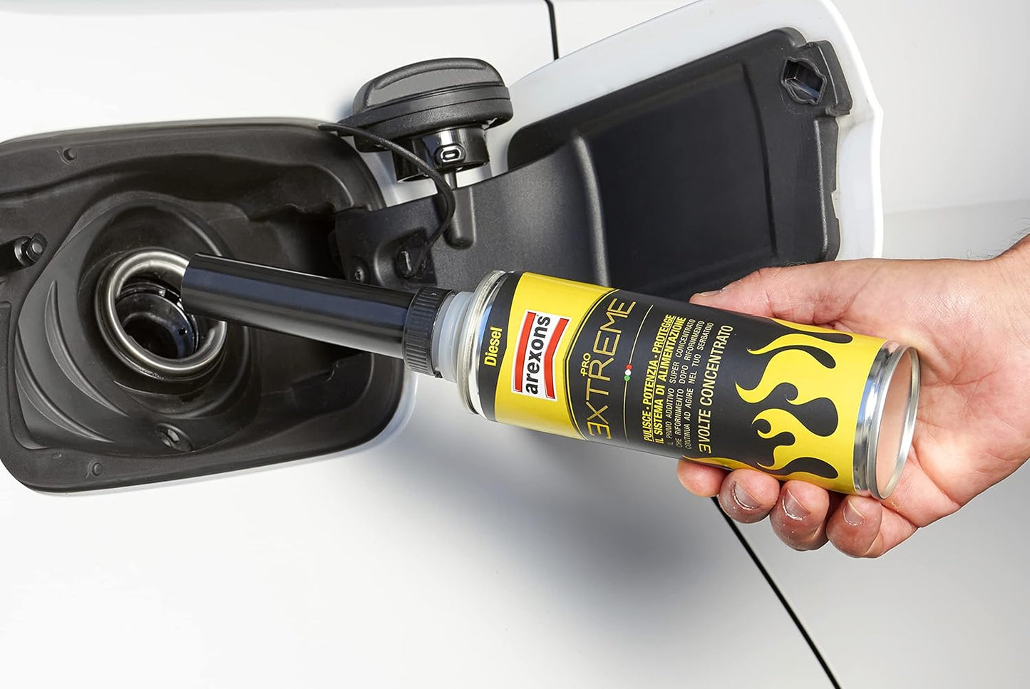 AREXONS Additivo PRO Extreme Diesel, 325 ml, Adatto per Tutti Motori Gasolio, 3 Volte più Concentrato, Protegge dalla Corrosione, Mantiene Motore Pulito, Migliora Le Prestazioni del Motore Diesel