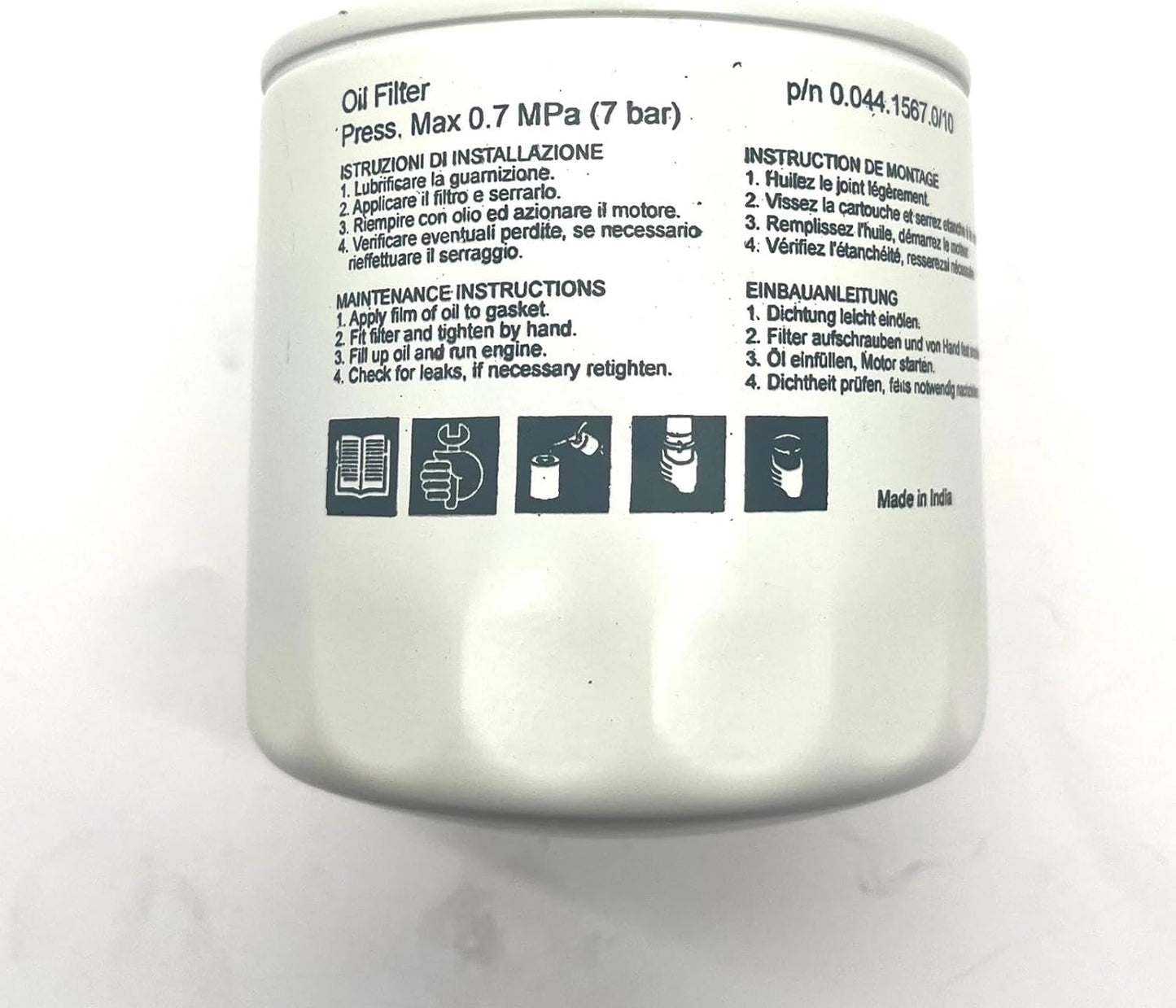 0.044.1567.0/10 FILTRO OLIO MOTORE SAME SDF