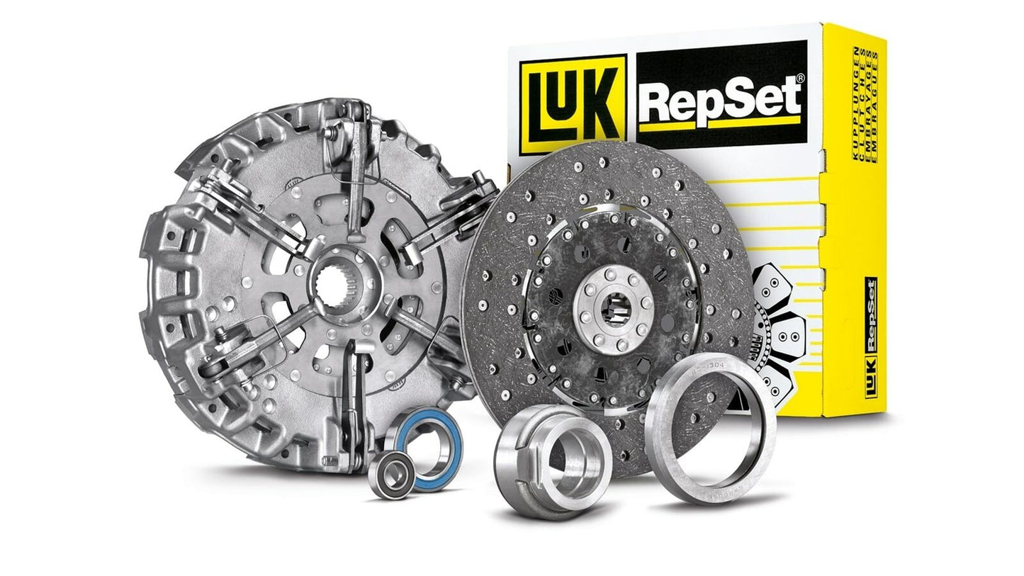 KIT FRIZIONI COMPLETE-DISCHI FRIZIONE-CUSCINETTI REGGISPINTA LUK PER TRATTORI