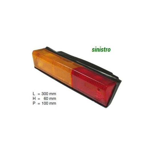 FANALE POSTERIORE COBO rettangolare tipo Fiat lungo - Same - SINISTRO