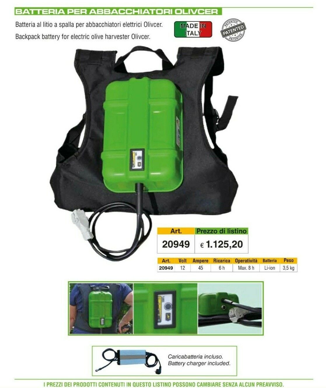 OFFERTA ATTREZZATURE RACCOLTA OLIVE ABBACCHIATORI/ASTE/MOTOCOMPRESSORI