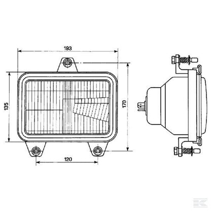 FARO ANTERIORE GRUPPI OTTICI AD INCASSO CON PORTALAMPADA gruppo ottico a 2 luci
