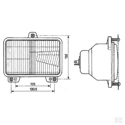 FARO PROIETTORE GRUPPI OTTICI AD INCASSO CON PORTALAMPADA PER TRATTORI