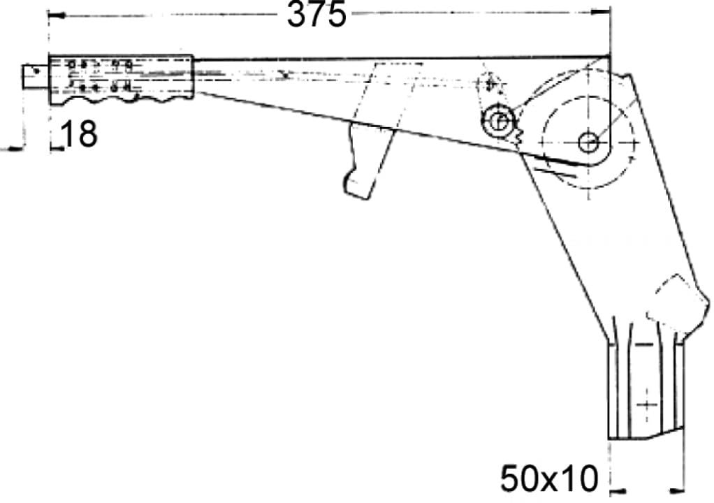 AL-KO leva freno a mano con cavo 65467