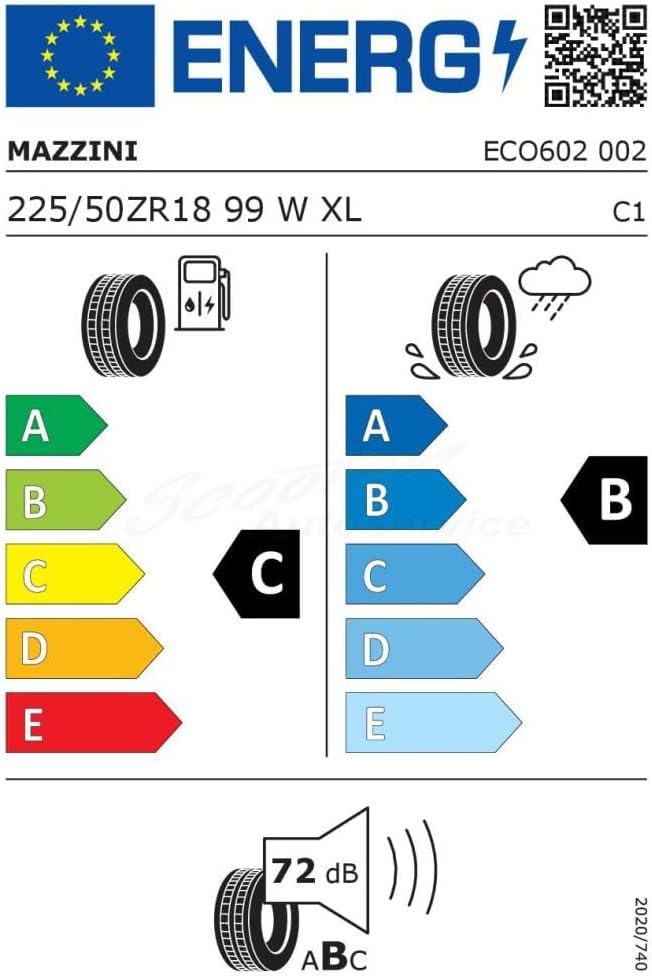MAZZINI Pneumatici estivi 225/50 ZR 18 XL TL 99W ECO602 BSW