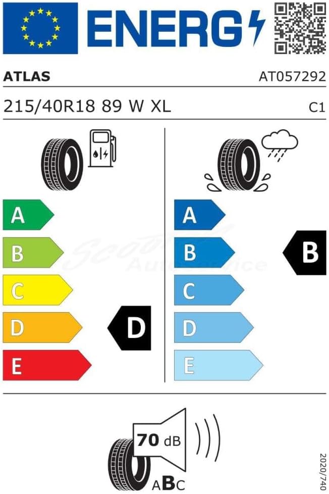 ATLAS Pneumatici 215 40 R18 89 W XL Sommerreifen PKW