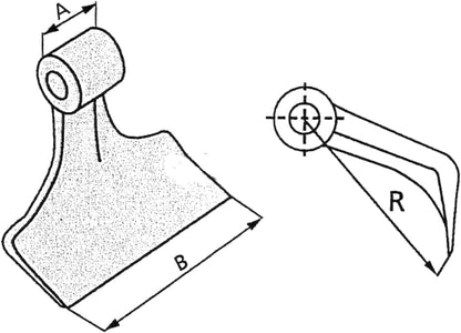 57317 mazza trincia MASCHIO d.16,5