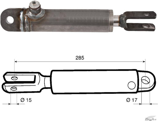 Pistone per Frenatura Rimorchio - Cermag 81232