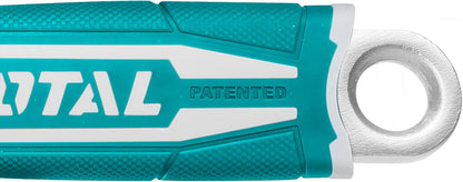 TOTAL - Chiave Regolabile a Rullino | Manico Ergonomico Bimateriale | Acciaio al Cromo-Vanadio | Compatibile con Cinghia per Serranda, Ruota Ponteggio, Rullo Antigoccia, Lega di Acciaio, 250 mm