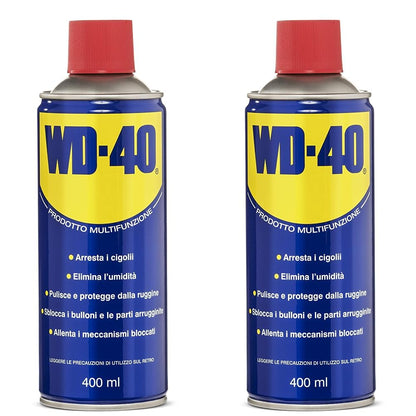 WD-40 - Prodotto Multifunzione - Lubrificante Spray Doppia Posizione - Elimina i cigolii, sblocca, idrorepellente, previene la ruggine - Per tutti i metalli, plastica, gomma - Senza silicone - 6x500ml
