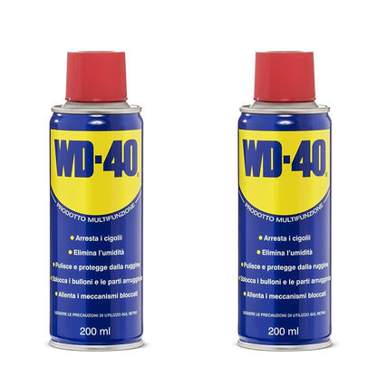 WD-40 - Prodotto Multifunzione - Lubrificante Spray Doppia Posizione - Elimina i cigolii, sblocca, idrorepellente, previene la ruggine - Per tutti i metalli, plastica, gomma - Senza silicone - 6x500ml