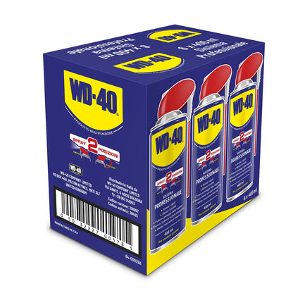WD-40 - Prodotto Multifunzione - Lubrificante Spray Doppia Posizione - Elimina i cigolii, sblocca, idrorepellente, previene la ruggine - Per tutti i metalli, plastica, gomma - Senza silicone - 6x500ml