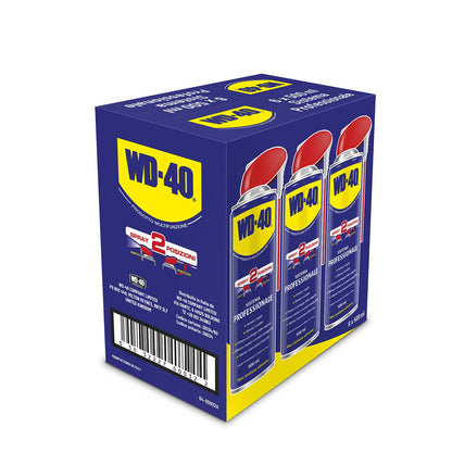 WD-40 - Prodotto Multifunzione - Lubrificante Spray Doppia Posizione - Elimina i cigolii, sblocca, idrorepellente, previene la ruggine - Per tutti i metalli, plastica, gomma - Senza silicone - 6x500ml