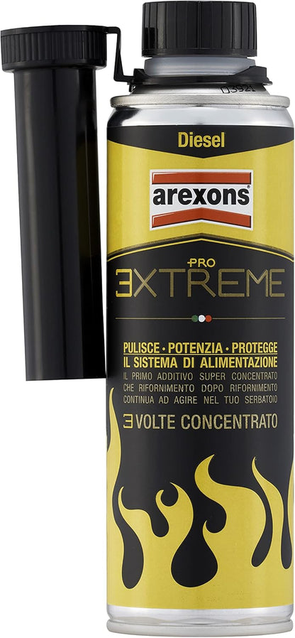 AREXONS Additivo PRO Extreme Diesel, 325 ml, Adatto per Tutti Motori Gasolio, 3 Volte più Concentrato, Protegge dalla Corrosione, Mantiene Motore Pulito, Migliora Le Prestazioni del Motore Diesel