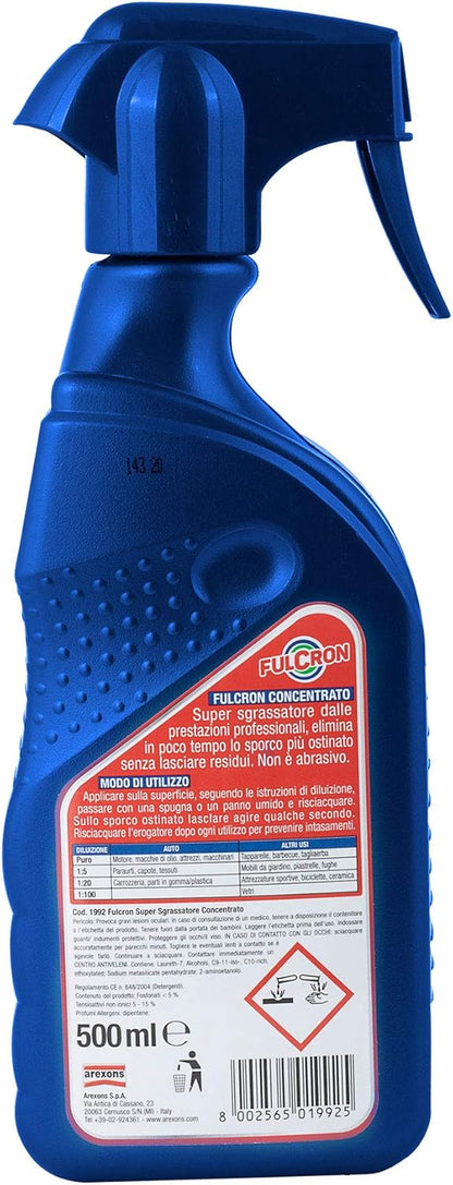 Fulcron Super Concentrato Sgrassatore Spray, 500 ml