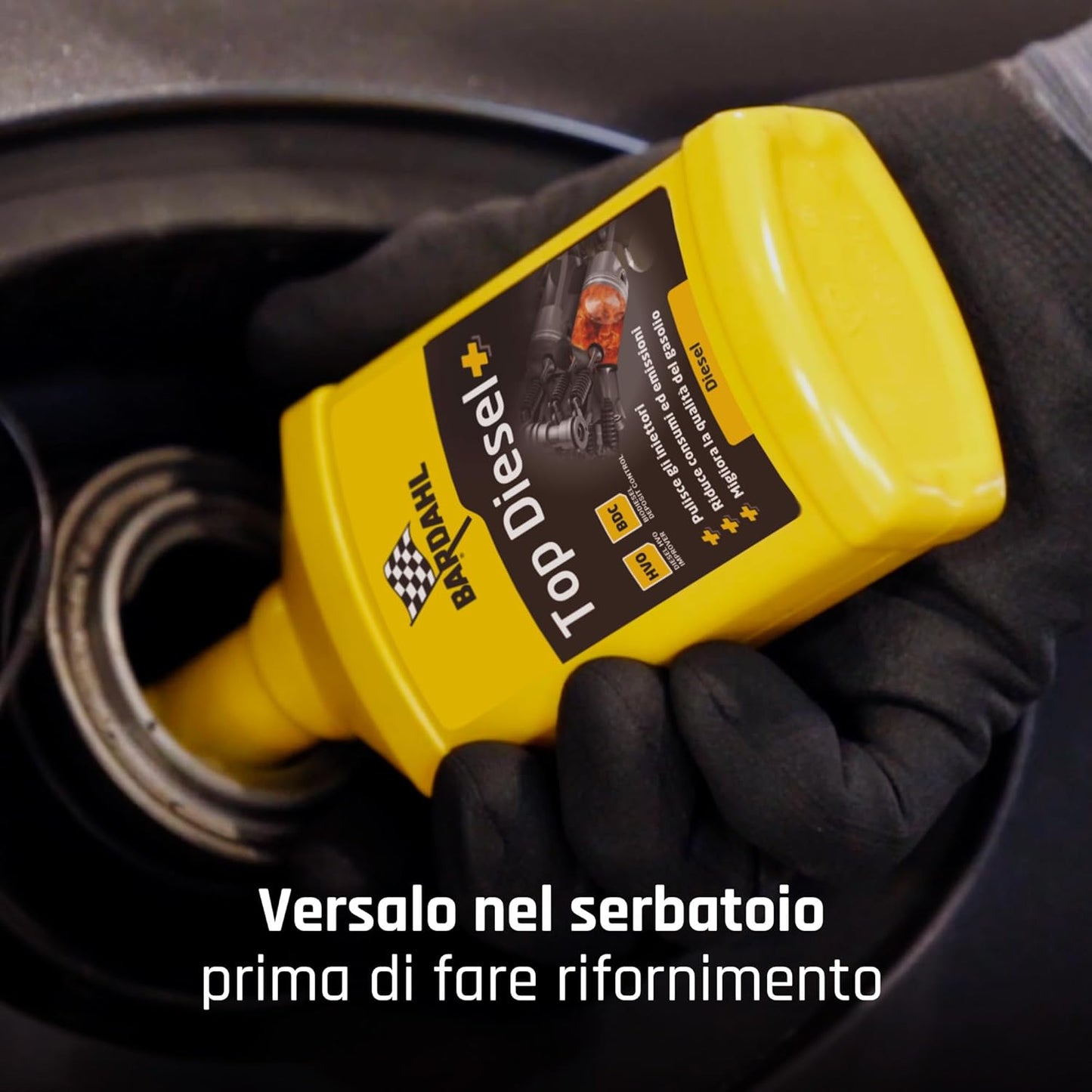 Bardahl - Additivo Top Diesel, Lubrifica la Pompa di Alta Pressione, Protegge Tutto il Sistema di Alimentazione, Riduce i Consumi di Carburante, 1 Litro