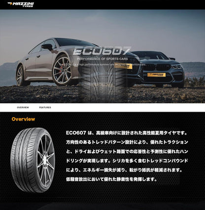 Gomme Mazzini Eco 607 195 50 R16 88V TL Estivi per Auto