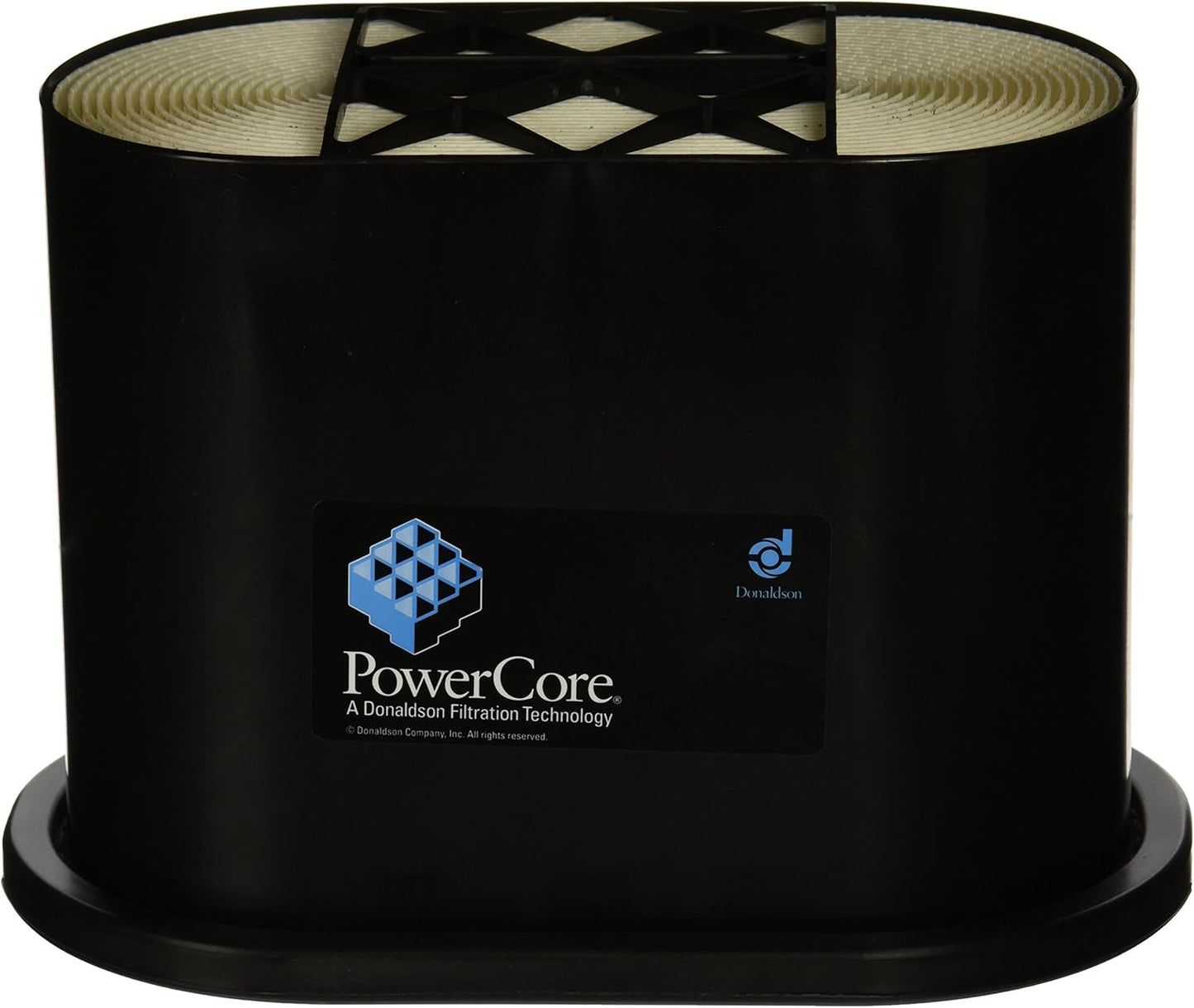 Donaldson P608533 Filtro Aria Powercore, Angolo Primario, Lunghezza 249.5 mm, Larghezza 148.3 mm, Altezza 181 mm