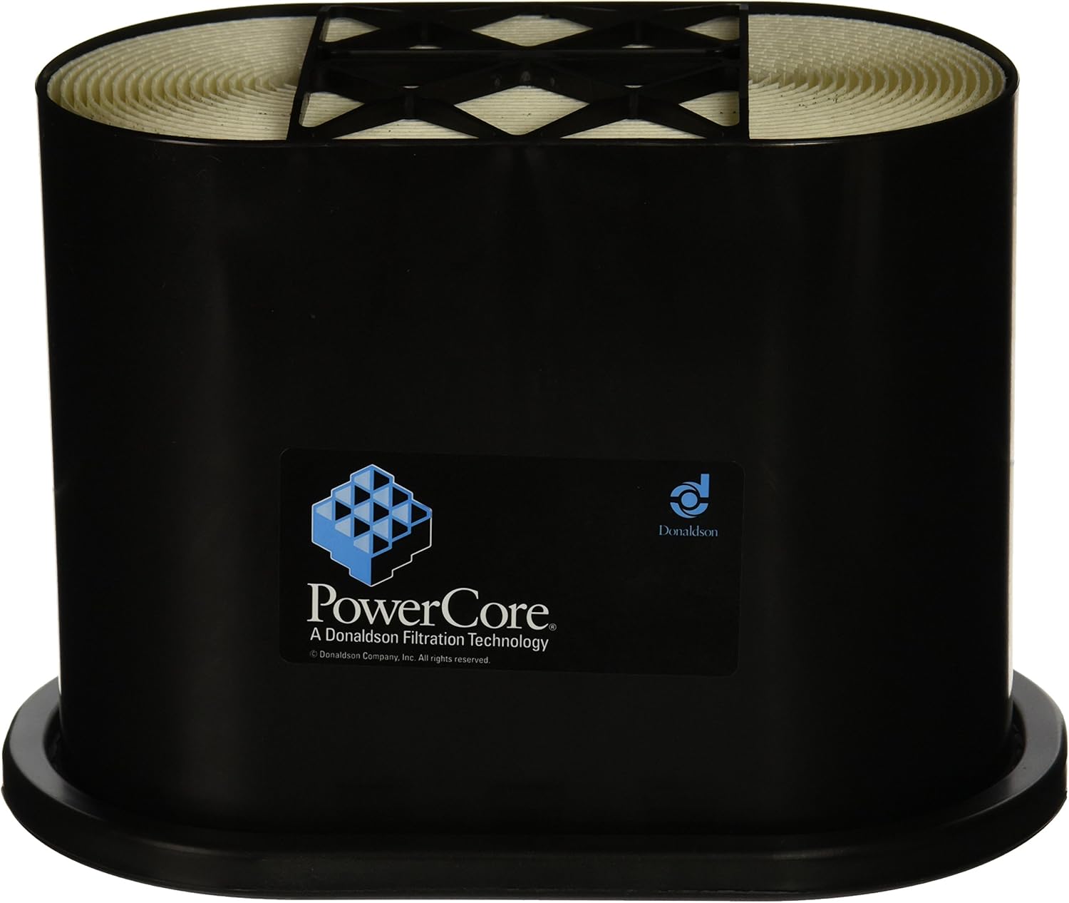 Donaldson P608533 Filtro Aria Powercore, Angolo Primario, Lunghezza 249.5 mm, Larghezza 148.3 mm, Altezza 181 mm